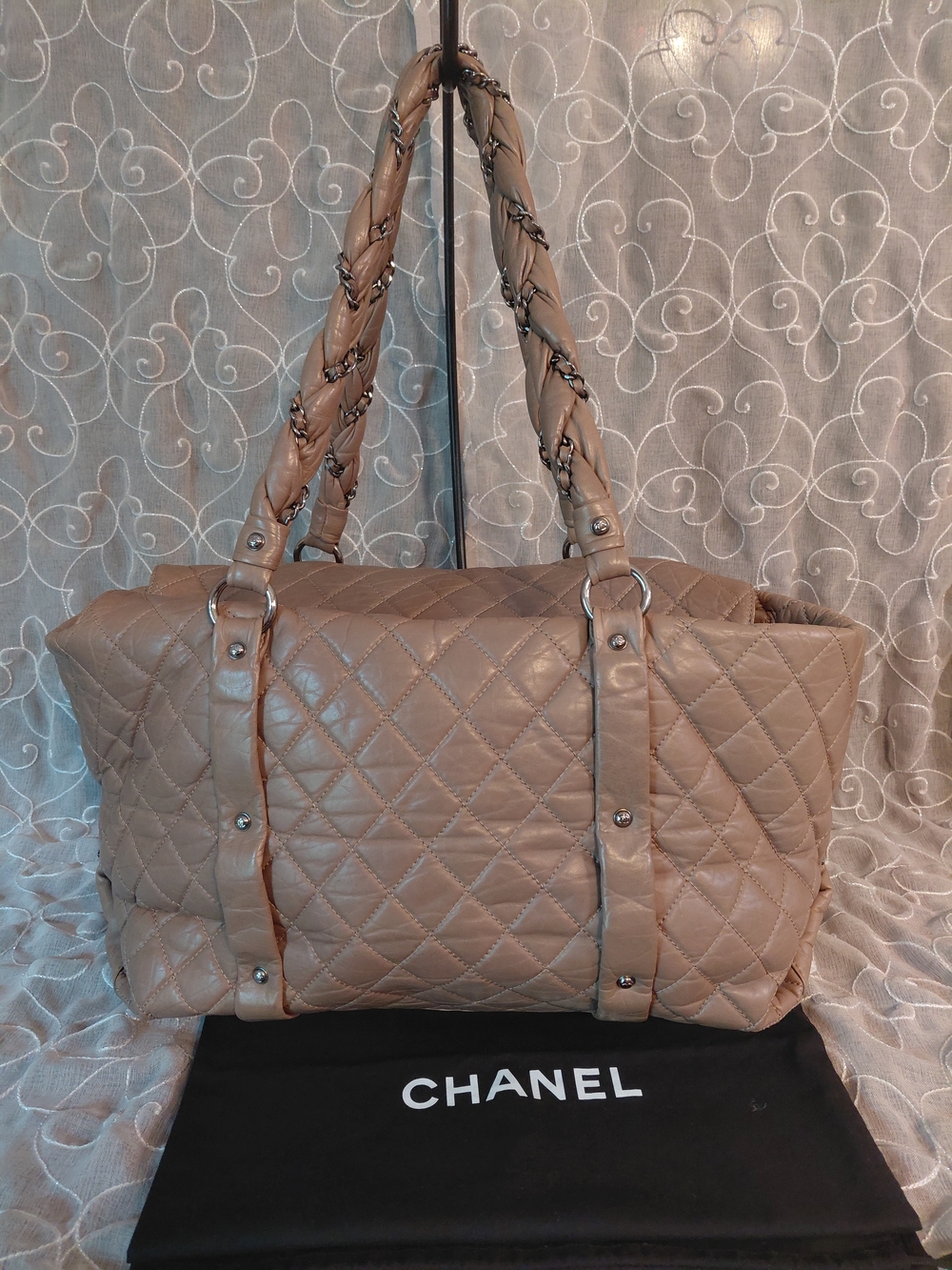 Chanel Vintage Series 11 Era Lambskin Lady Braid Travel Tote - Picture 5 of 16